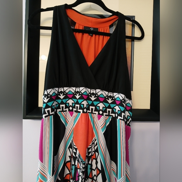 RONI NICOLE MULTI COLOR MAXI DRESS - Picture 7 of 8